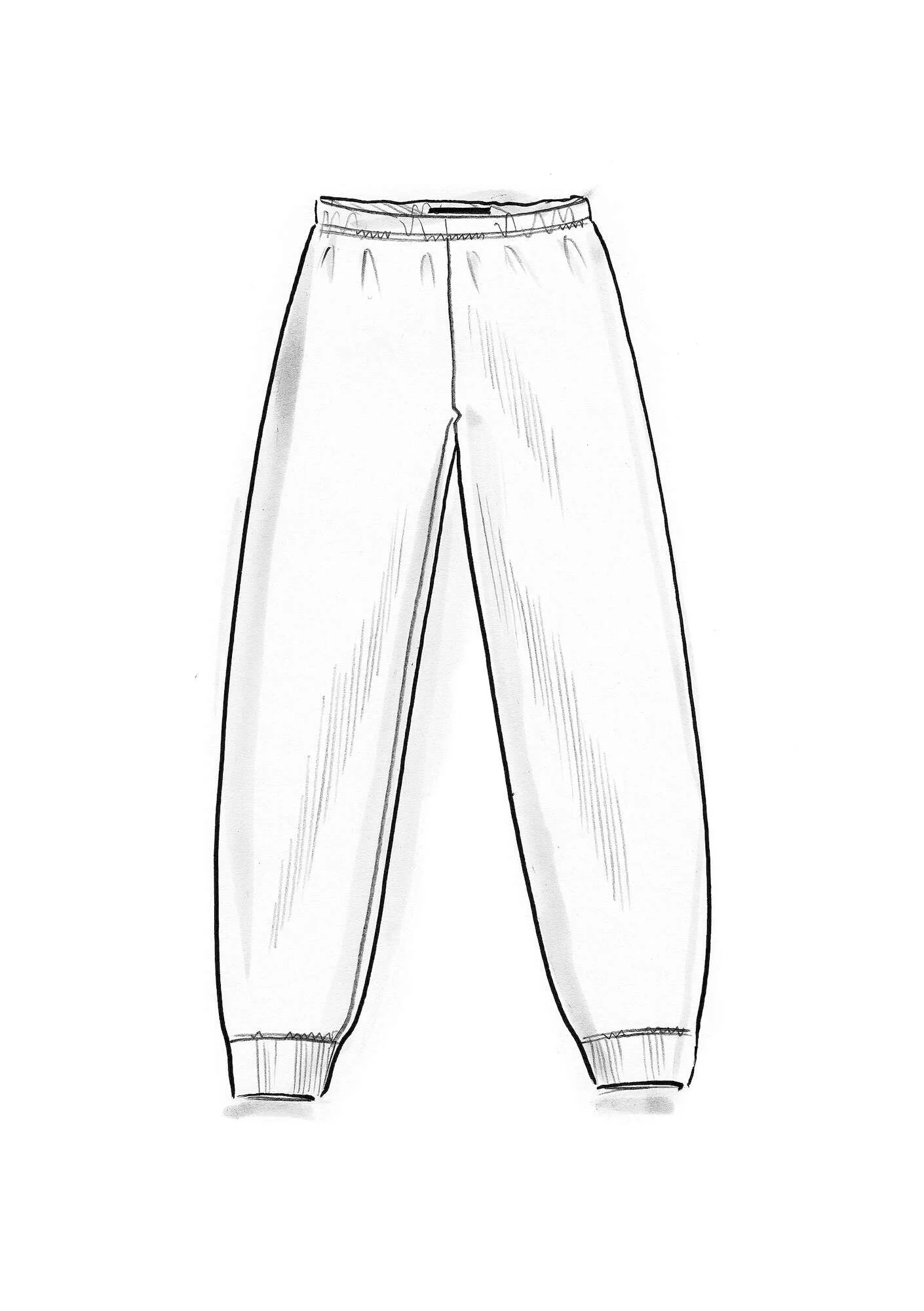 Organic cotton ribbed jersey leggings