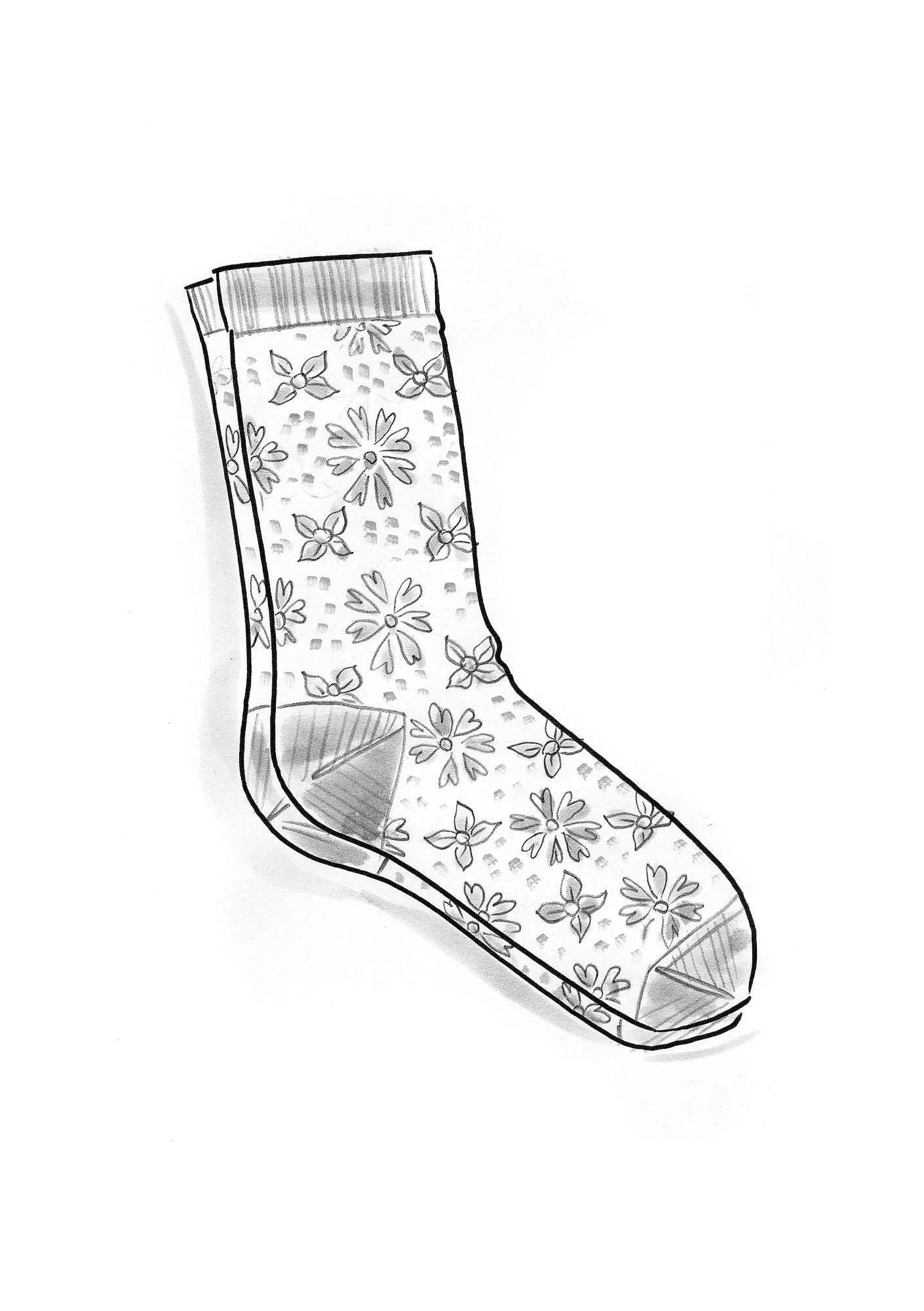 “Freja” socks in organic cotton
