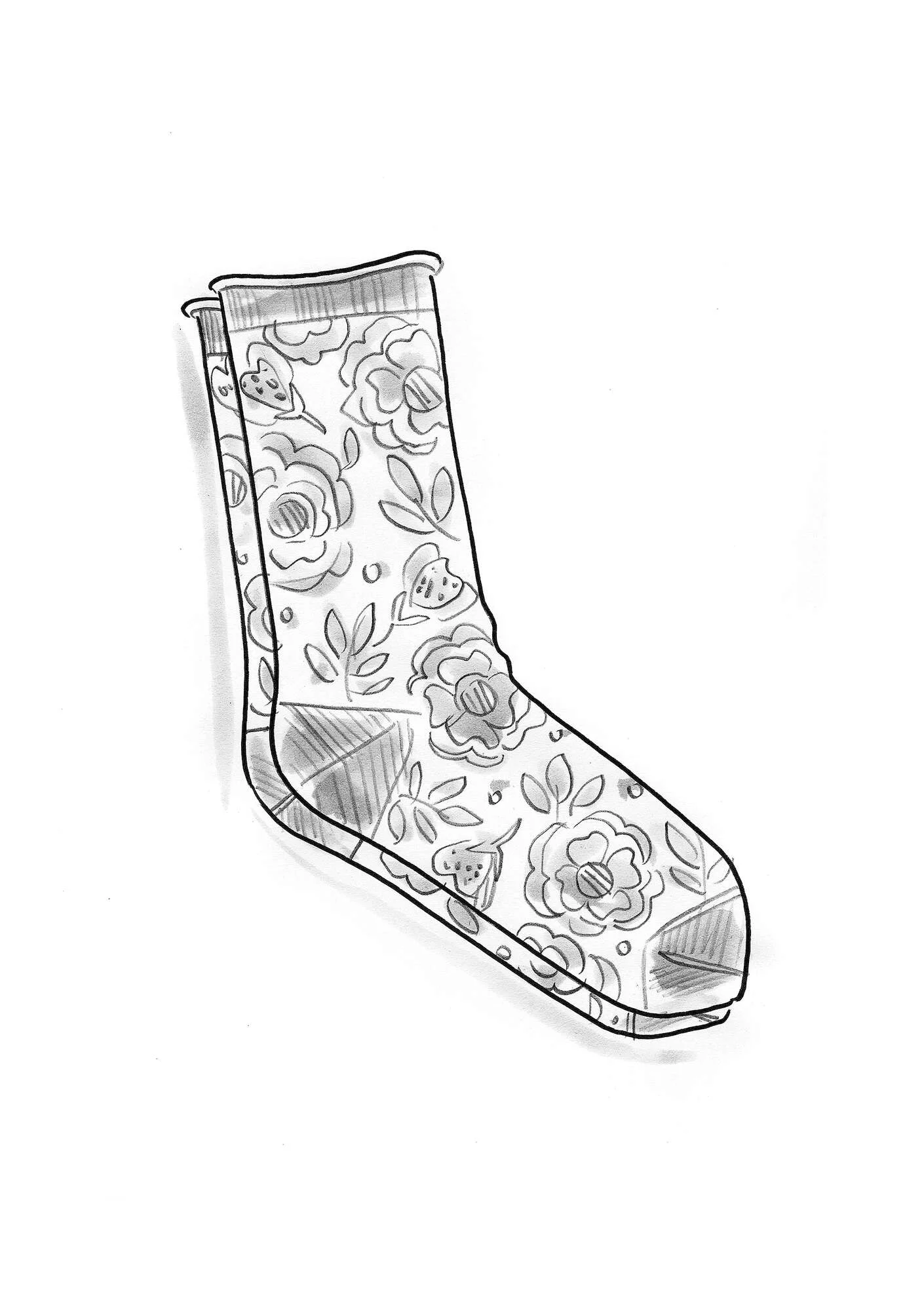 “Astrid” socks in organic cotton