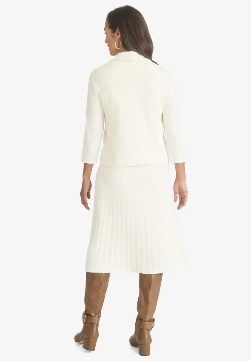 2-Piece Sweater Jacket Dress