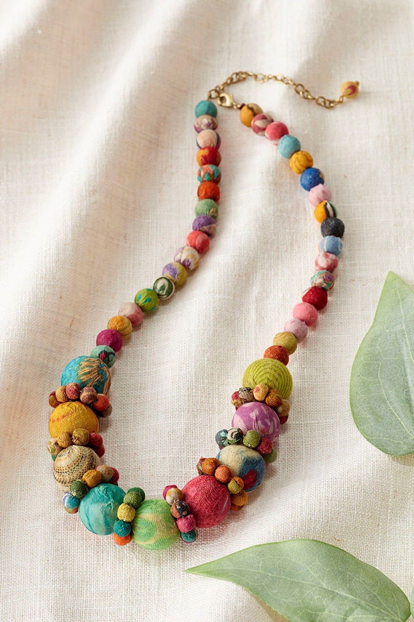 Kantha Statement Necklace