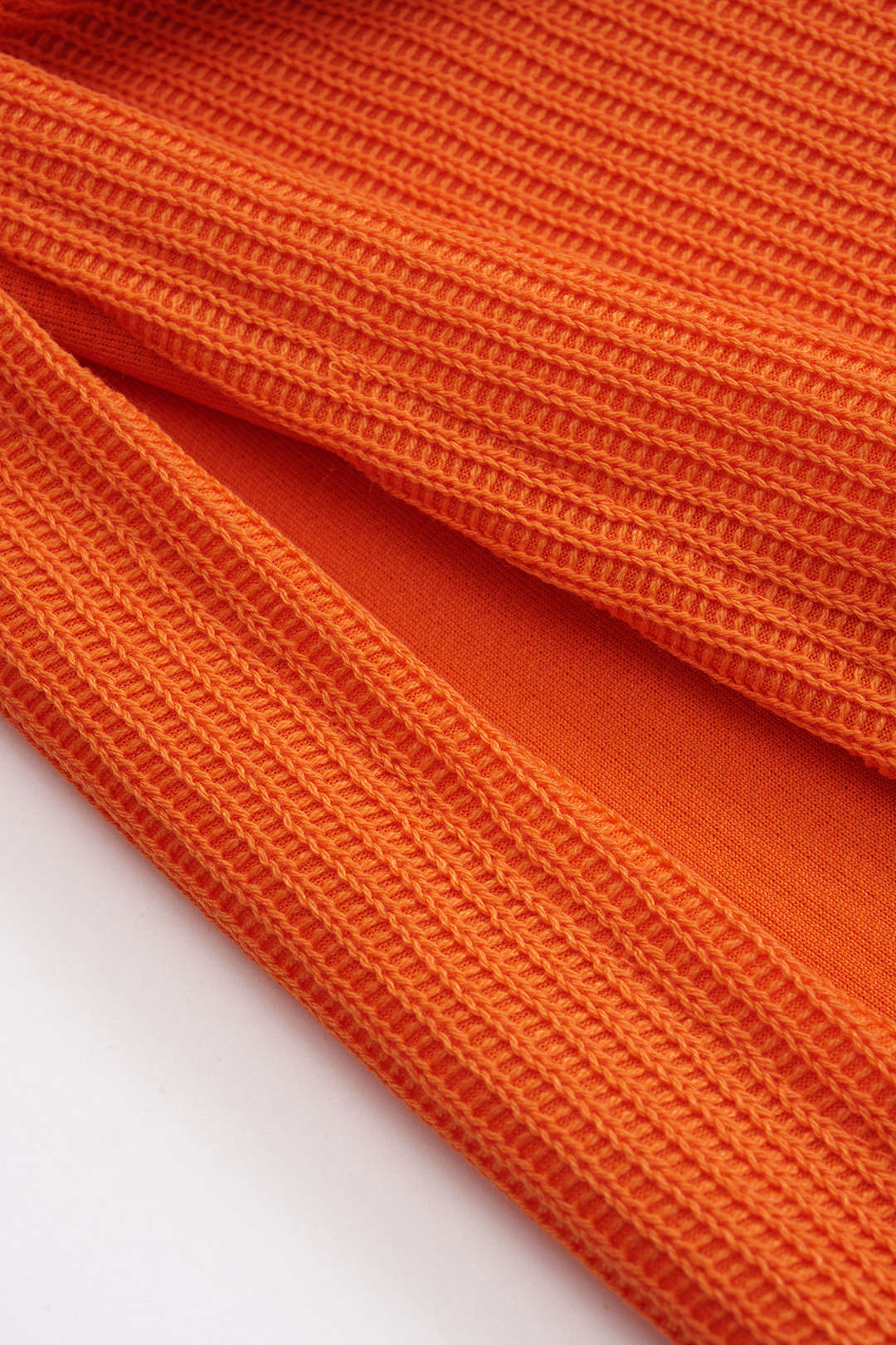 Solid Knit Slit Skirt