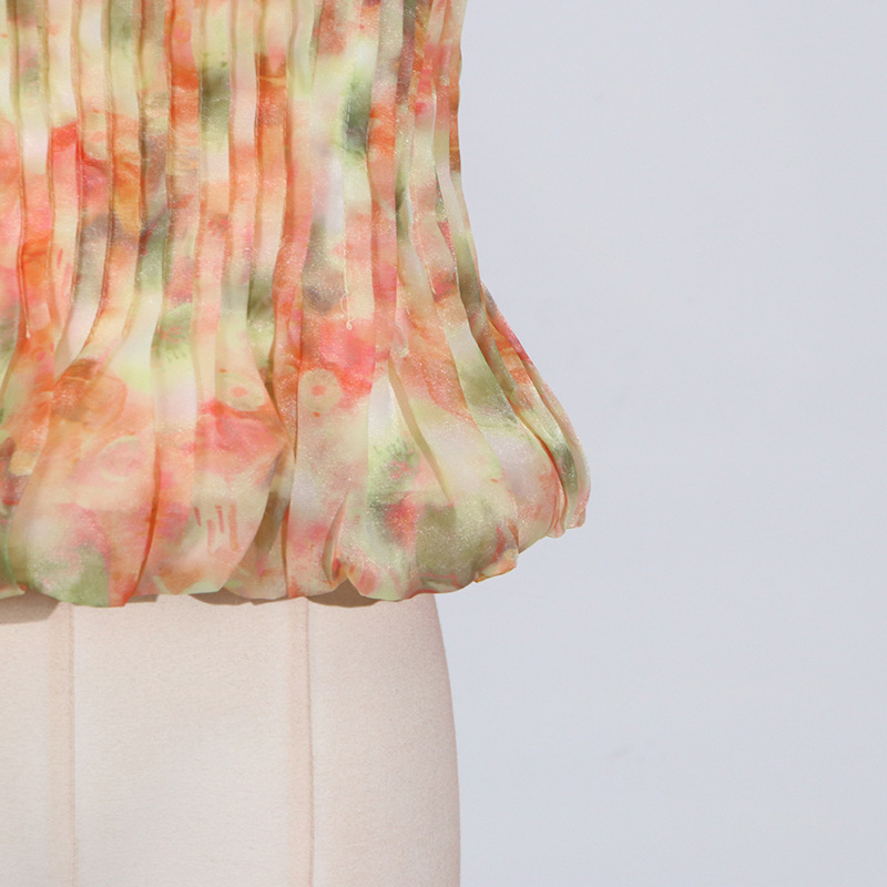 Ceona Strapless Pleated Top