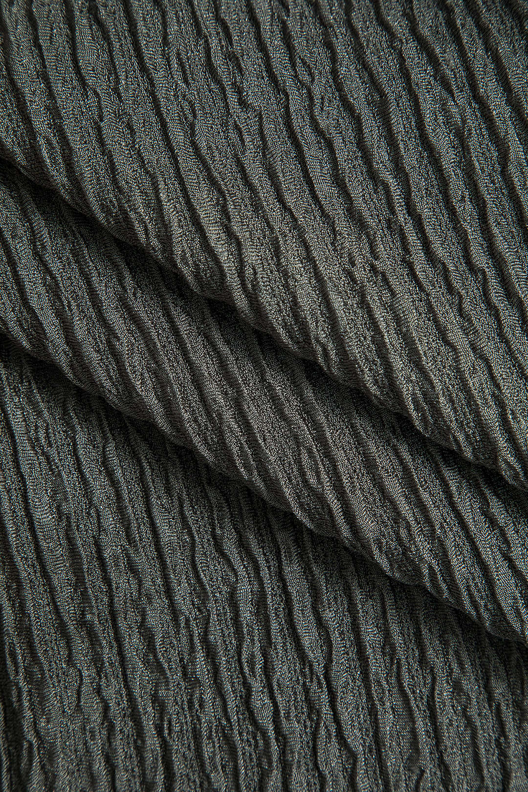 Solid Long-Sleeve Top And Drawstring Skirt Set