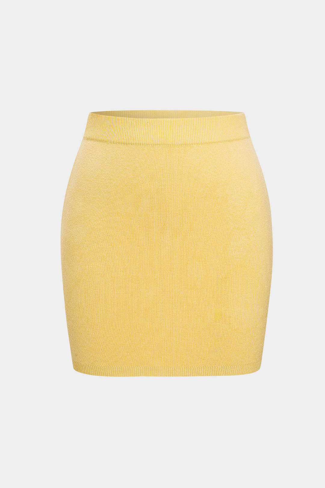 Solid Knit Mini Skirt